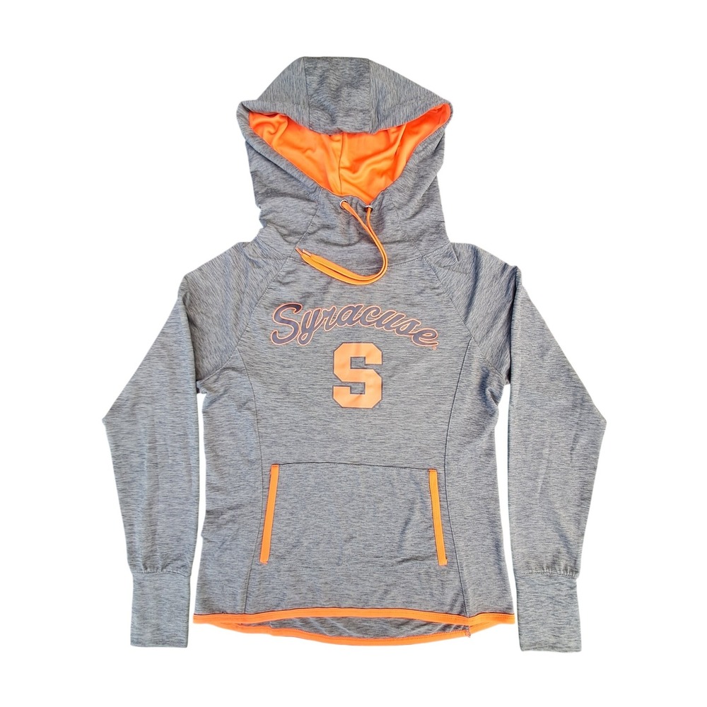Colosseum Syracuse University NWOT Womens Medium Orange Gray Hooded Pullover